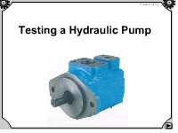 Testing a Hydraulic Pump