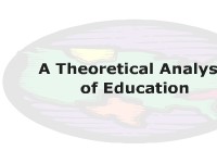A Theoretical Analysis of Education
