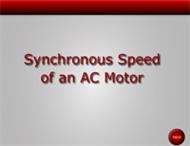 Synchronous Speed of an AC Motor