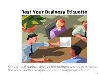 Test Your Business Etiquette