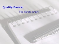 Quality Basics:  The Pareto Chart