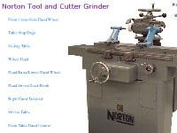 Norton Tool and Cutter Grinder Construction