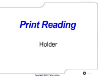 Print Reading: Holder