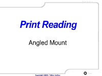 Print Reading:  Angled Mount