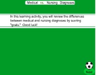 Medical vs. Nursing Diagnoses