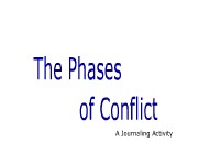 The Phases of Conflict