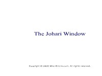 The Johari  Interactive Window