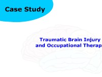 Traumatic Brain Injury and Occupational Therapy