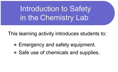 Introduction to Safety in the Chemistry Lab (Video)