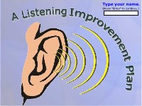 A Listening Improvement Plan