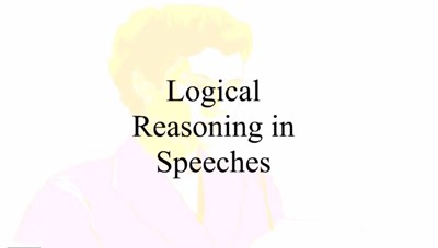 Logical Reasoning in Speeches (Screencast)