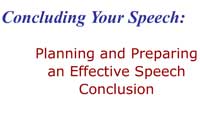 Concluding Your Speech