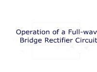 Operation of Full-Wave Bridge Rectifier