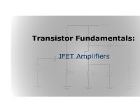 Transistor Fundamentals: JFET Amplifiers