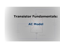 Transistor Fundamentals: AC Models