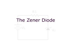 The Zener Diode 1