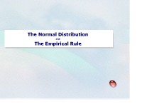 The Normal Distribution and the Empirical Rule