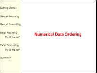 Numerical Data Ordering