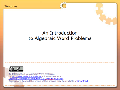 An Introduction  to Algebraic Word Problems