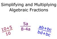 Simplifying and Multiplying Algebraic Fractions