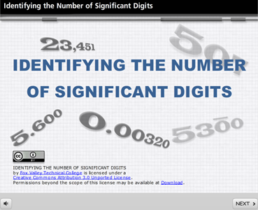 Identifying the Number of Significant Digits