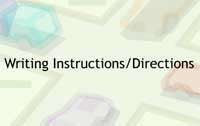 Writing Instructions/Directions