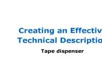Mechanism Description: Tape Dispenser