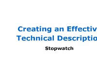 Mechanism Description: Stopwatch