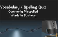 Vocabulary/Spelling Quiz