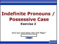 Indefinite Pronouns / Possessive Case - Exercise 2