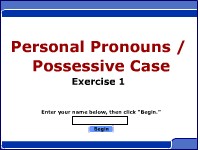 Personal Pronouns / Possessive Case - Exercise 1