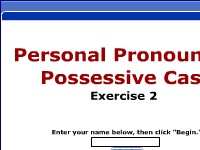 Personal Pronouns / Possessive Case - Exercise 2
