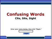 Confusing Words--Cite, Site, Sight