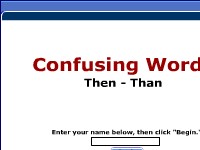 Confusing Words -- Then, Than
