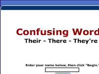 Confusing Words -- Their, There, They're (Practice)