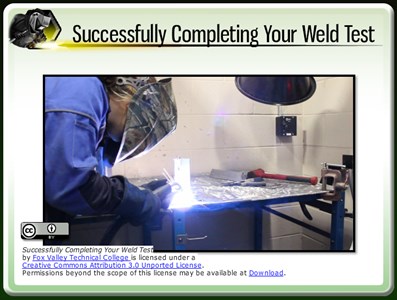 Successfully Completing Your Weld Test