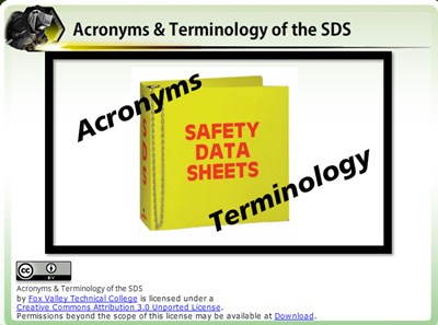 Acronyms & Terminology of the SDS